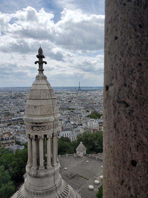 View From Dôme, Basilique du Sacré-Cœur de Montmartre (Basilica of the Sacred Heart), Montmartre, 18e Arrondissement, Paris, France, July 15, 2025