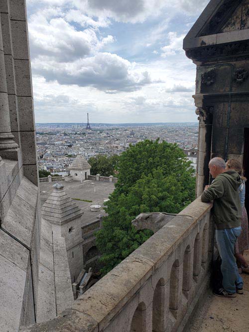 View From Dôme Stairs, Basilique du Sacré-Cœur de Montmartre (Basilica of the Sacred Heart), Montmartre, 18e Arrondissement, Paris, France, July 15, 2025