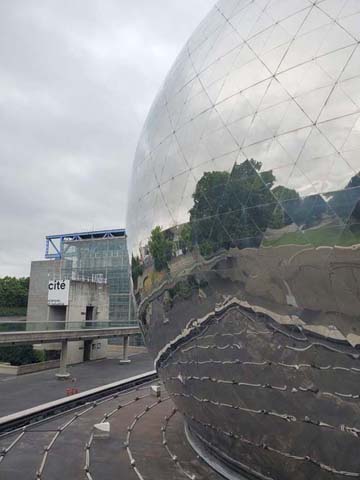 La Géode, Cité des Sciences et de l'Industrie, Parc de la Villette, Paris, France, July 16, 2025