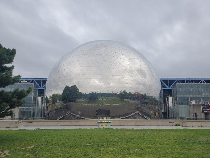 La Géode, Cité des Sciences et de l'Industrie, Parc de la Villette, Paris, France, July 16, 2025