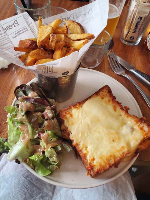 Croque Monsieur, Bistrot Richelieu, 45 Rue de Richelieu, 1er Arrondissement, Paris, France, July 18, 2025