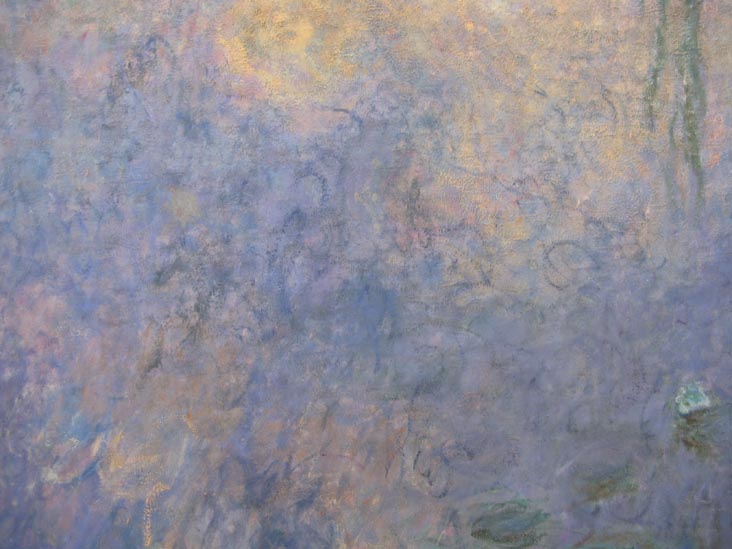 Le Matin aux saules Detail, Les Nymphéas (Water Lillies), Claude Monet, Musée de l'Orangerie, Paris, France