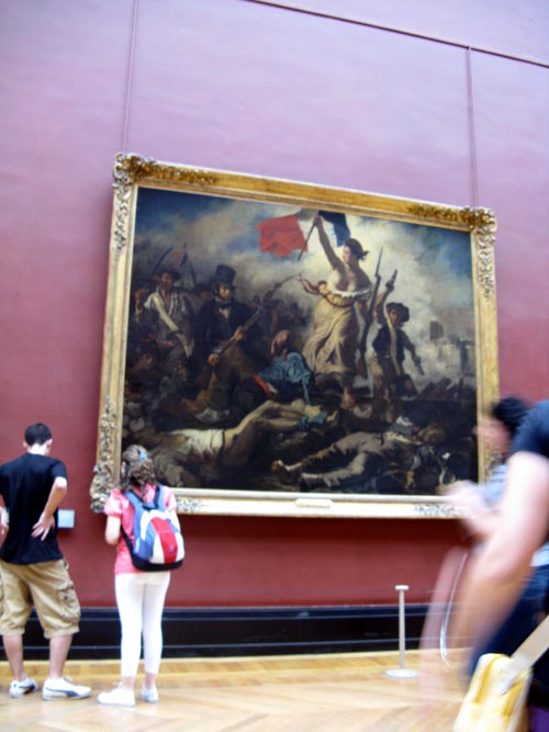 La Liberté guidant le peuple (Liberty Leading the People), Eugène Delacroix, Room 77, Denon Wing, Musée du Louvre, Paris, France, May 25, 2009