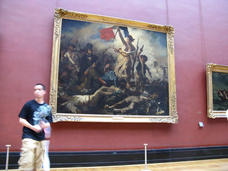 La Liberté guidant le peuple (Liberty Leading the People), Eugène Delacroix, Room 77, Denon Wing, Musée du Louvre, Paris, France, May 25, 2009