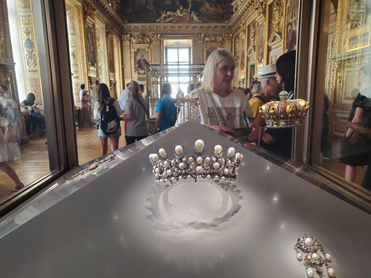 Tiara of Empress Eugénie, Galerie d'Apollon (Apollo Gallery), Musée du Louvre, Paris, France, July 18, 2025
