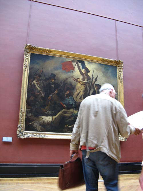 La Liberté guidant le peuple (Liberty Leading the People), Eugène Delacroix, Room 77, Denon Wing, Musée du Louvre, Paris, France, May 25, 2009