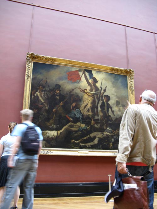 La Liberté guidant le peuple (Liberty Leading the People), Eugène Delacroix, Room 77, Denon Wing, Musée du Louvre, Paris, France, May 25, 2009