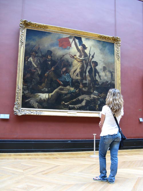 La Liberté guidant le peuple (Liberty Leading the People), Eugène Delacroix, Room 77, Denon Wing, Musée du Louvre, Paris, France, May 25, 2009