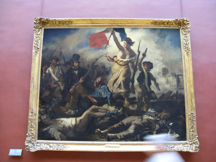 La Liberté guidant le peuple (Liberty Leading the People), Eugène Delacroix, Room 77, Denon Wing, Musée du Louvre, Paris, France, May 25, 2009
