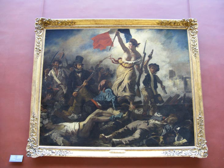 La Liberté guidant le peuple (Liberty Leading the People), Eugène Delacroix, Room 77, Denon Wing, Musée du Louvre, Paris, France, May 25, 2009