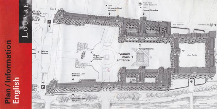 Plan, Musée du Louvre, Paris, France, May 25, 2009