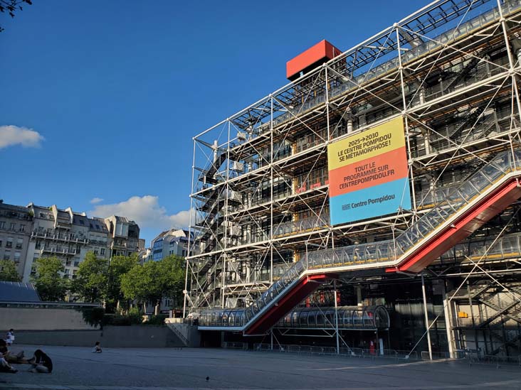 Centre Pompidou, Place Georges-Pompidou, 4e Arrondissement, Paris, France, July 17, 2025
