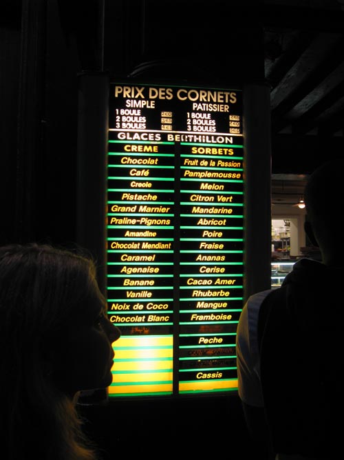 Berthillon Flavors, Pom'Cannelle, 27, Rue des Deux Ponts, 4e Arrondissement, Paris, France