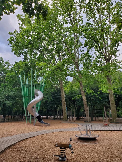 Playground, Jardin du Luxembourg, 6e Arrondissement, Paris, France, July 14, 2025