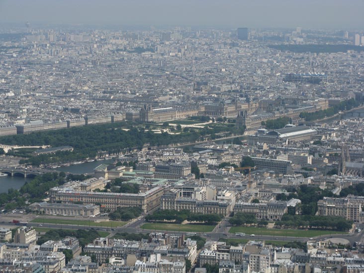 Musee du Louvre From Top Floor (Sommet), Eiffel Tower (Tour Eiffel), Paris, France