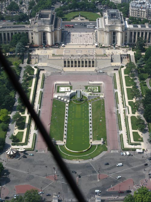 Trocadero From Top Floor (Sommet), Eiffel Tower (Tour Eiffel), Paris, France
