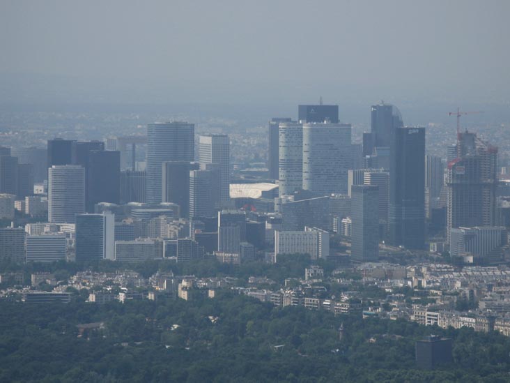 La Defense From Top Floor (Sommet), Eiffel Tower (Tour Eiffel), Paris, France