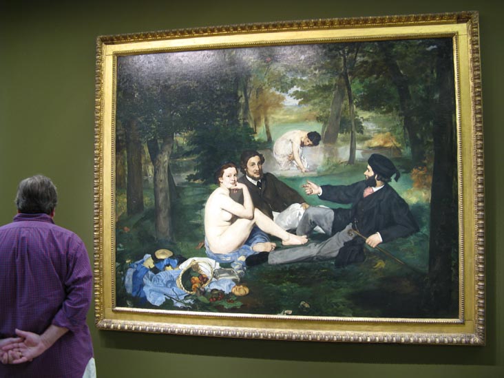 Le Déjeuner sur l'Herbe, Galerie Seine, Edouard Manet, Musée d'Orsay, Paris, France, May 23, 2009
