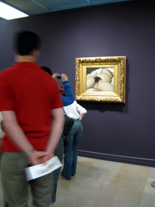 L'Origine du monde, Gustave Courbet, Salle 16, Musée d'Orsay, Paris, France, May 23, 2009