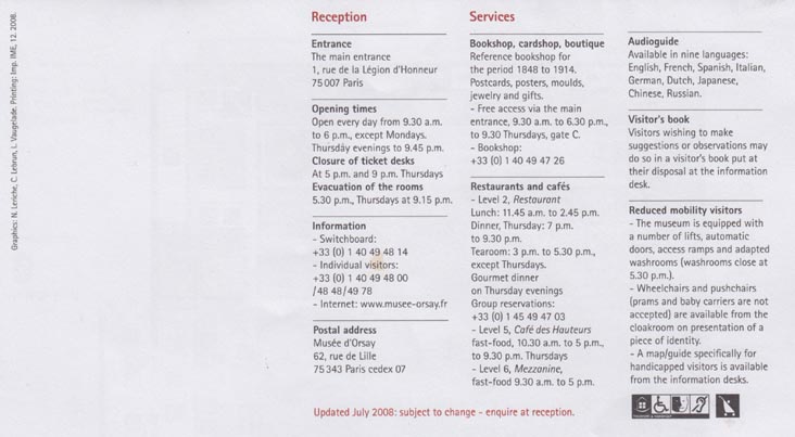 English Map, Musée d'Orsay, Paris, France, May 23, 2009