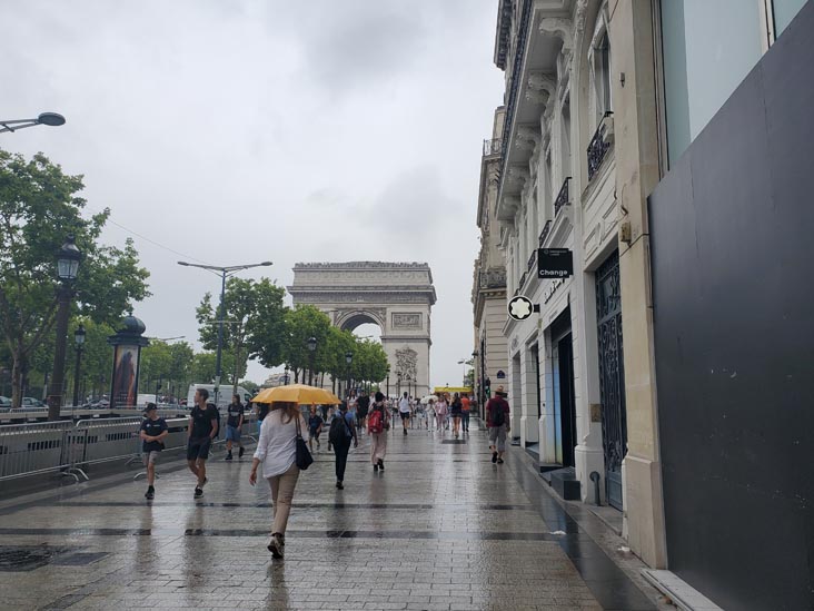 Arc de Triomphe From Champs-Élysées, 8e Arrondissement, Paris, France, July 17, 2025
