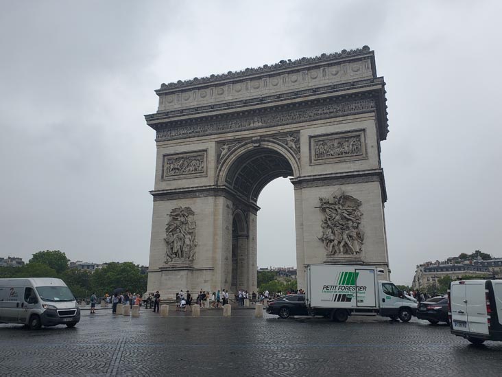 Arc de Triomphe From Place Charles de Gaulle, 8e Arrondissement, Paris, France, July 17, 2025