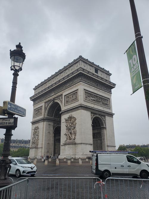 Arc de Triomphe From Place Charles de Gaulle, 8e Arrondissement, Paris, France, July 17, 2025
