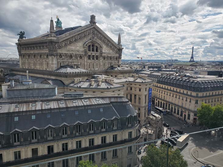 Opéra de Palais Garnier From Galeries Lafayette Roof, 40 Boulevard Haussmann, 9e Arrondissement, Paris, France, July 17, 2025