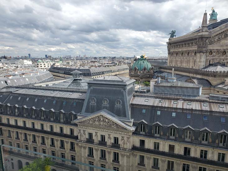View From Galeries Lafayette Roof, 40 Boulevard Haussmann, 9e Arrondissement, Paris, France, July 17, 2025