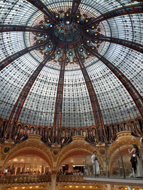 Lafayette Coupole (Dome), Galeries Lafayette, 40 Boulevard Haussmann, 9e Arrondissement, Paris, France, July 17, 2025