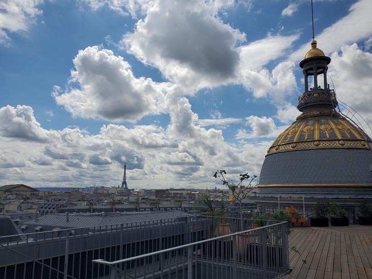 Eiffel Tower From Printemps Haussmann, 64 Boulevard Haussmann, 9e Arrondissement, Paris, France, July 17, 2025