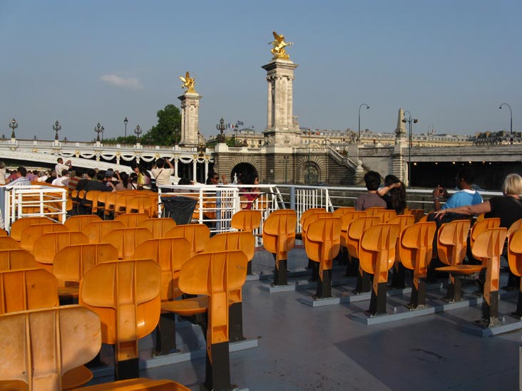Pont Alexandre III, Bateaux-Mouches Sightseeing Cruise, River Seine, Paris, France