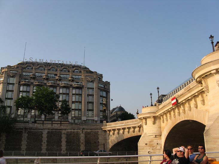 La Samaritaine, Pont-au-Change From Bateaux-Mouches Sightseeing Cruise, River Seine, Paris, France