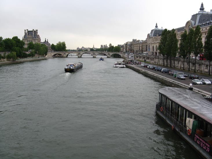 View From Passerelle Léopold-Sédar-Senghor (Pont de Solférino), Paris, France