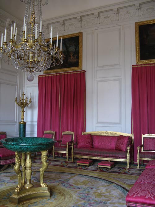 The Malachite Room (Salon des Malachites), Grand Trianon, Estate of Versailles, Versailles, France