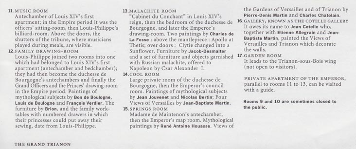 Visit Guide, Grand Trianon, Estate of Versailles, Versailles, France