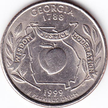 United States Mint 50 State Quarters Program Georgia Quarter