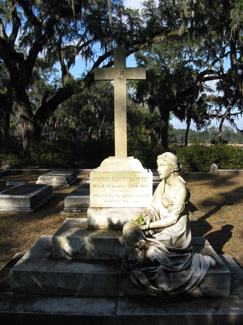 Corinne Elliott Lawton Grave, Lawton Family Plot, Section H, Bonaventure Cemetery, Savannah, Georgia