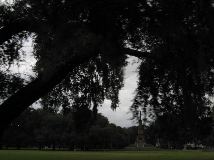 Confederate Monument, Forsyth Park From Drayton Street, Savannah, Georgia
