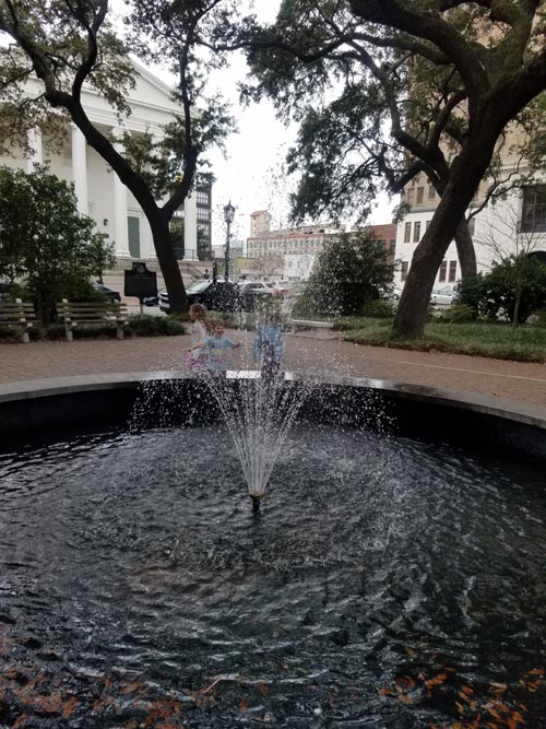 Fountain, Johnson Square, Savannah, Georgia, February 18, 2019