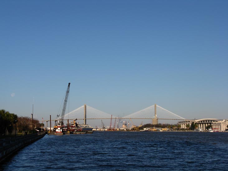 Talmadge Memorial Bridge From Savannah Marriott Riverfront, 100 General McIntosh Boulevard, Savannah, Georgia