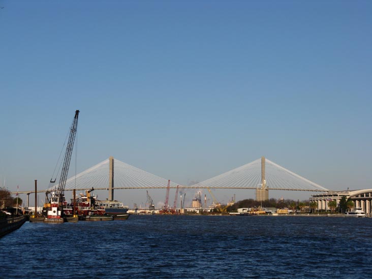Talmadge Memorial Bridge From Savannah Marriott Riverfront, 100 General McIntosh Boulevard, Savannah, Georgia