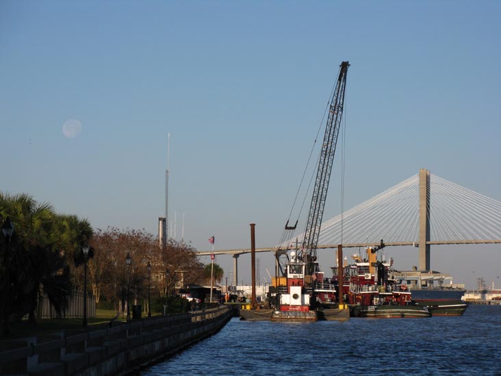 Talmadge Memorial Bridge From Savannah Marriott Riverfront, 100 General McIntosh Boulevard, Savannah, Georgia