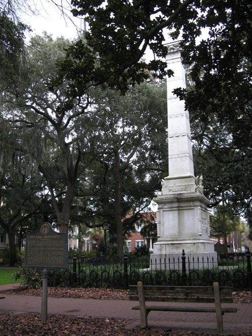 Pulaski Monument, Monterey Square, Savannah, Georgia