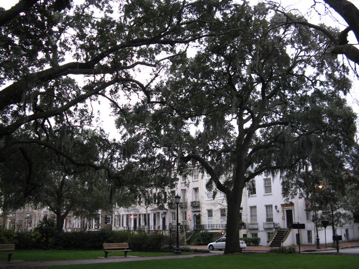 Gordon Street and Bull Street, Monterey Square, Savannah, Georgia