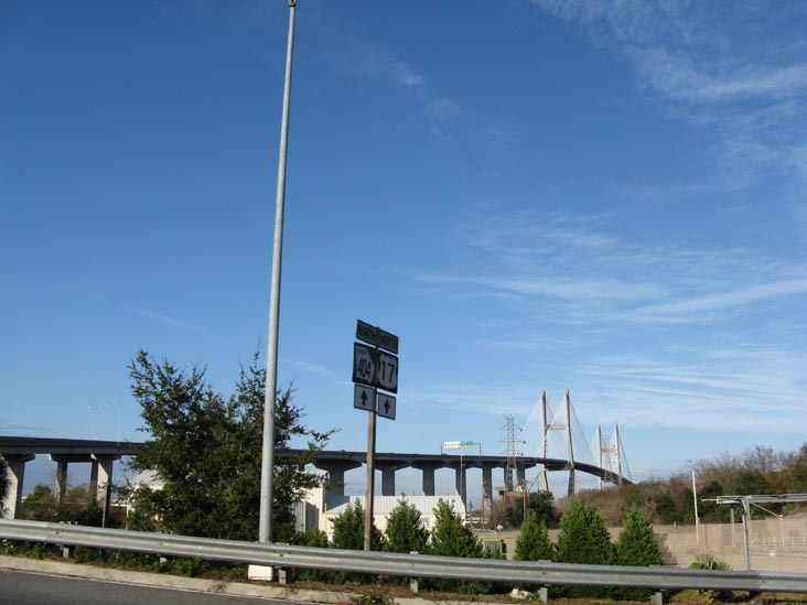 Talmadge Memorial Bridge From Georgia 25 Connector, Savannah, Georgia