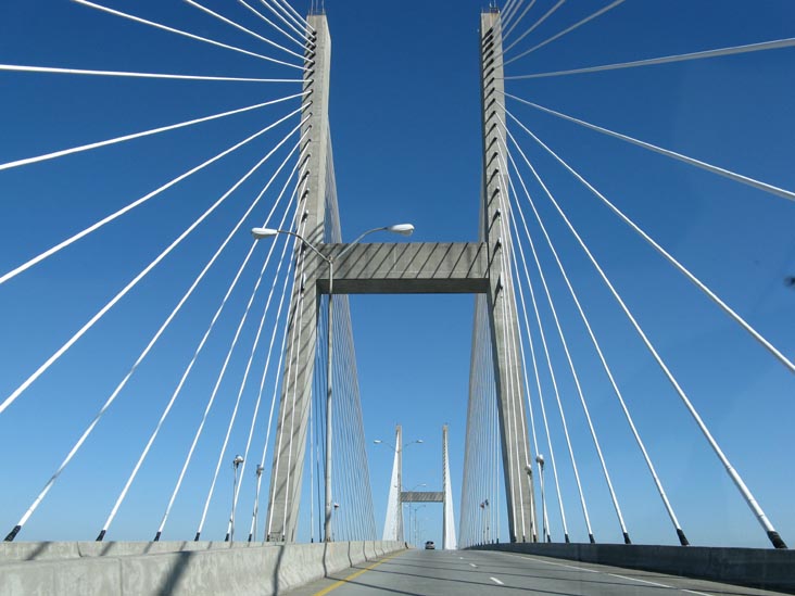 Crossing Talmadge Memorial Bridge Into South Carolina From Savannah, Georgia, January 2, 2010