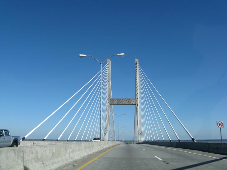 Crossing Talmadge Memorial Bridge Into South Carolina From Savannah, Georgia, January 2, 2010