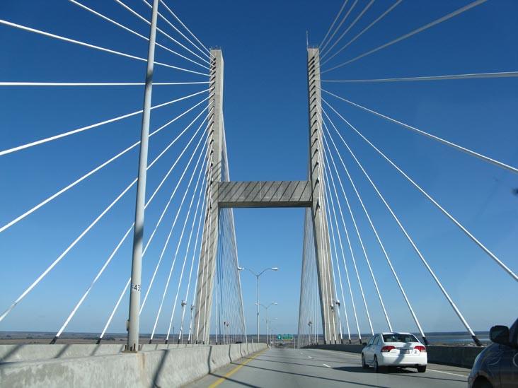 Crossing Talmadge Memorial Bridge Into South Carolina From Savannah, Georgia, January 2, 2010