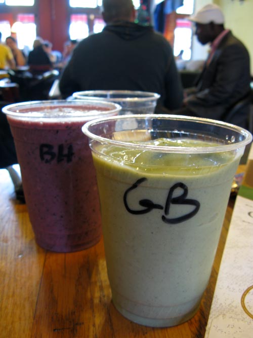 Smoothies, The Sentient Bean, 13 East Park Avenue, Savannah, Georgia